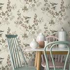 Rosemore Natural Luxury Bird Wallpaper