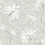 Fairhaven Grey Luxury Floral Wallpaper