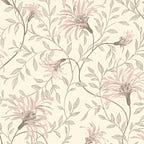 Fairhaven Pink Luxury Floral Wallpaper