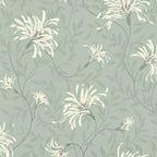Fairhaven Duck Egg Blue Luxury Floral Wallpaper