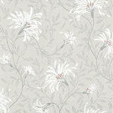 Fairhaven Grey Luxury Floral Wallpaper - 1601-101-05