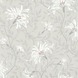 Fairhaven Grey Luxury Floral Wallpaper - 1601-101-05