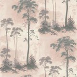 Prior Park Pink Luxury Tree Wallpaper - 1601-102-01