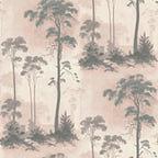 Prior Park Pink Luxury Tree Wallpaper - 1601-102-01
