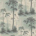 Prior Park Duck Egg Blue Luxury Tree Wallpaper - 1601-102-02