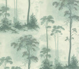 Prior Park Duck Egg Blue Luxury Tree Wallpaper - 1601-102-02