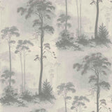 Prior Park Grey Luxury Tree Wallpaper - 1601-102-03