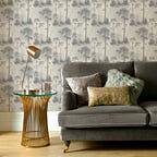 Prior Park Grey Luxury Tree Wallpaper - 1601-102-03
