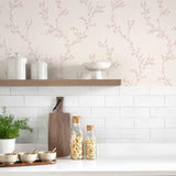 Milton Pink Luxury Leaf Wallpaper - 1601-103-02