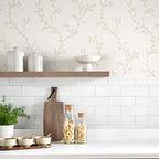 Milton Natural Luxury Leaf Wallpaper - 1601-103-03