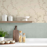 Milton Gold Luxury Leaf Wallpaper - 1601-103-04