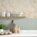 Milton Gold Luxury Leaf Wallpaper - 1601-103-04