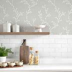 Milton Grey Luxury Leaf Wallpaper - 1601-103-05