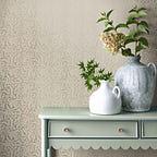 Audley Taupe Metallic Luxury Leaf Wallpaper - 1601-104-02