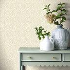 Audley Natural Luxury Leaf Wallpaper - 1601-104-03