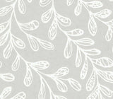 Audley Grey Luxury Leaf Wallpaper - 1601-104-05