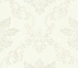 Hampton Natural Luxury Damask Wallpaper - 1601-106-02