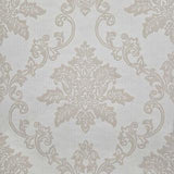 Hampton Ivory Cream Luxury Damask Wallpaper - 1601-106-03