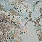 Harewood Seafoam Green Luxury Chinoiserie Wallpaper - 1602-100-02