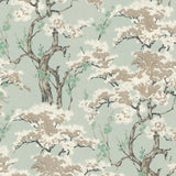 Harewood Seafoam Green Luxury Chinoiserie Wallpaper - 1602-100-02