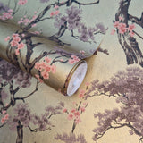 Harewood Gold Metallic Luxury Chinoiserie Wallpaper - 1602-100-03
