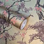 Harewood Gold Metallic Luxury Chinoiserie Wallpaper - 1602-100-03