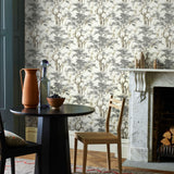 Harewood Grey Luxury Chinoiserie Wallpaper - 1602-100-04