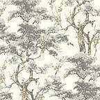 Harewood Grey Luxury Chinoiserie Wallpaper - 1602-100-04