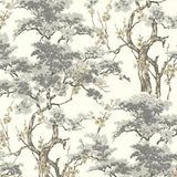 Harewood Grey Luxury Chinoiserie Wallpaper - 1602-100-04