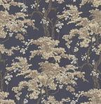 Harewood Navy Blue Luxury Chinoiserie Wallpaper - 1602-100-05