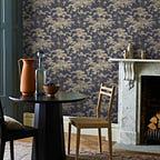 Harewood Navy Blue Luxury Chinoiserie Wallpaper - 1602-100-05