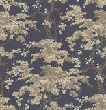Harewood Navy Blue Luxury Chinoiserie Wallpaper - 1602-100-05