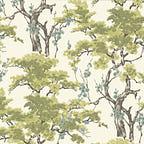 Harewood Lime Green Luxury Chinoiserie Wallpaper - 1602-100-06