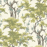 Harewood Lime Green Luxury Chinoiserie Wallpaper - 1602-100-06