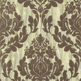 Faversham Moss Green Luxury Flock Wallpaper - 1602-101-05