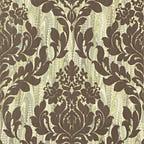 Faversham Moss Green Luxury Flock Wallpaper - 1602-101-05