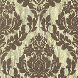 Faversham Moss Green Luxury Flock Wallpaper - 1602-101-05