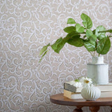Brodsworth Natural Luxury Patterned Wallpaper - 1602-103-01