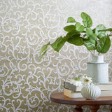 Brodsworth Gold Metallic Luxury Patterned Wallpaper - 1602-103-03