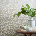 Brodsworth Gold Metallic Luxury Patterned Wallpaper - 1602-103-03