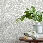 Brodsworth Grey Luxury Patterned Wallpaper - 1602-103-04
