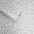 Brodsworth Grey Luxury Patterned Wallpaper - 1602-103-04