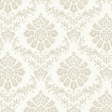 Broughton Natural Luxury Damask Wallpaper - 1602-104-01