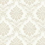 Broughton Natural Luxury Damask Wallpaper - 1602-104-01