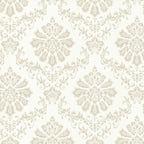 Broughton Natural Luxury Damask Wallpaper - 1602-104-01