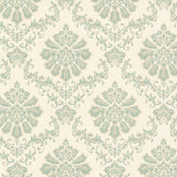 Broughton Seafoam Green Luxury Damask Wallpaper - 1602-104-02