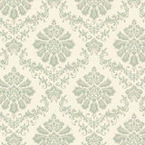 Broughton Seafoam Green Luxury Damask Wallpaper - 1602-104-02