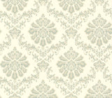 Broughton Seafoam Green Luxury Damask Wallpaper - 1602-104-02