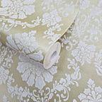 Broughton Gold Metallic Luxury Damask Wallpaper - 1602-104-03