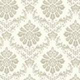 Broughton Grey Luxury Damask Wallpaper - 1602-104-04